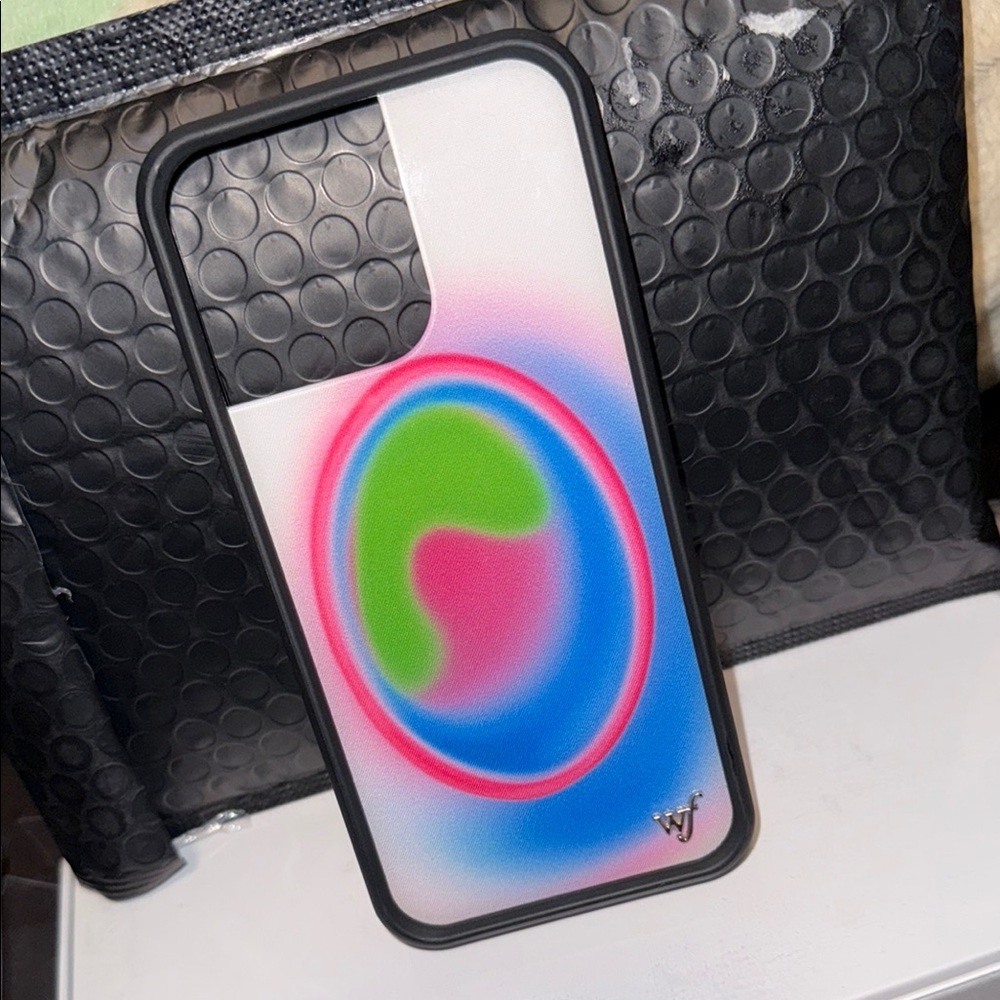 Stylish Multicolor Phone Case WILDFLOWER IPHONE 14 pro MAX pink blue green